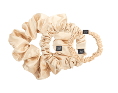 Mulberry silk hair scrunchie set. Mixed size's, large, medium, small. The r and r collective.